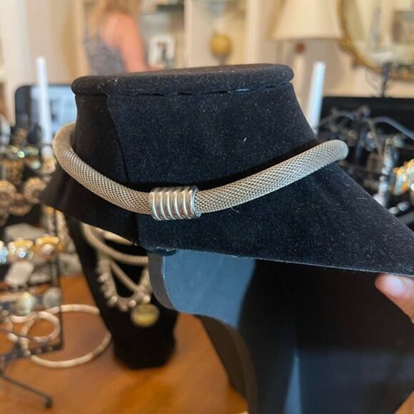 Cable Rope Single Bead Statement Necklace - Picture 5 of 7